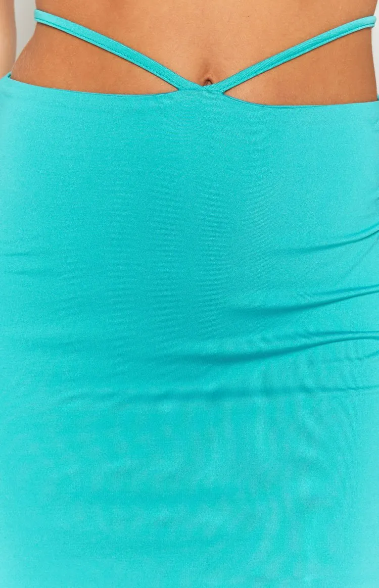 Lucia Mini Skirt Aqua