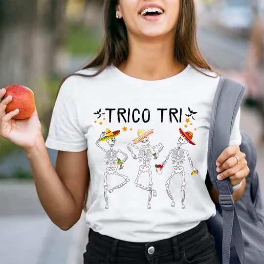 Trico Tri Halloween Spanish Teacher T-Shirt