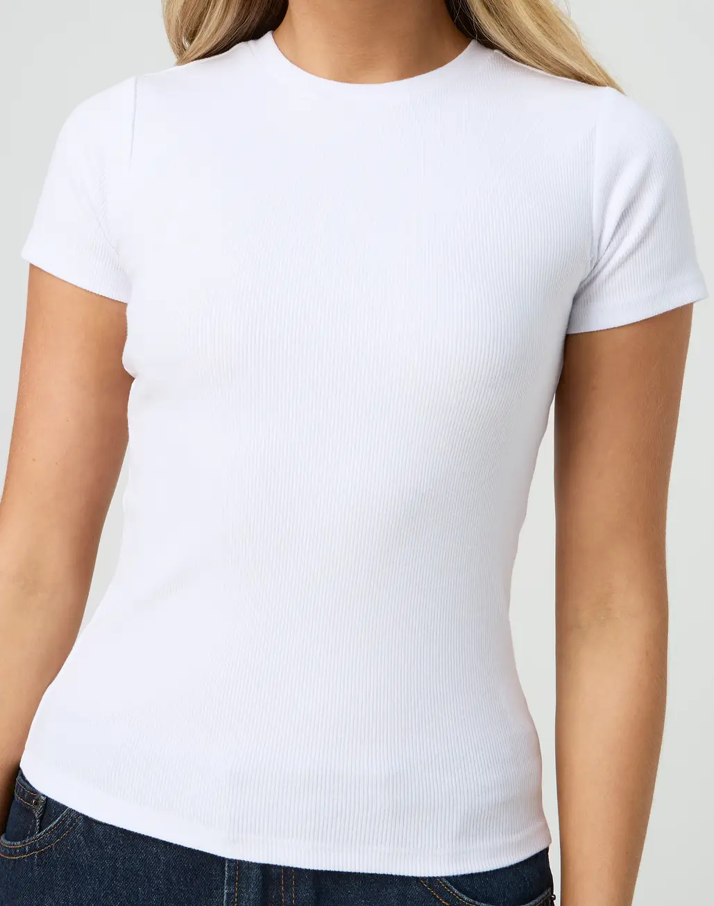 Ribbed Longline Tee