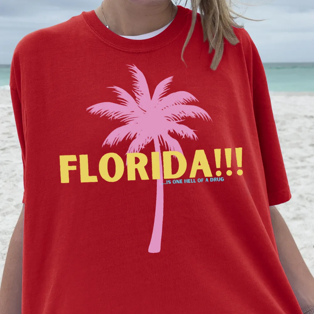 Women's Florida!!! Crew Neck Loose Tee