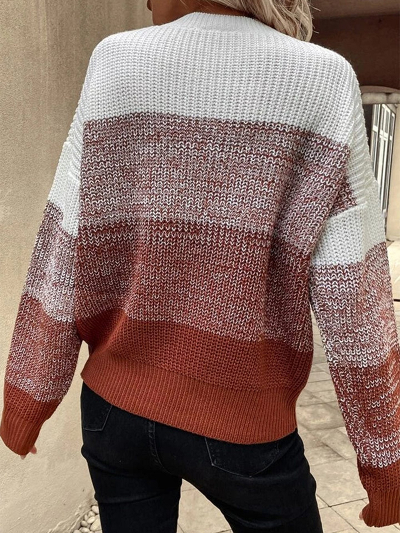 Long Sleeve Knitted Sweater Top Coat