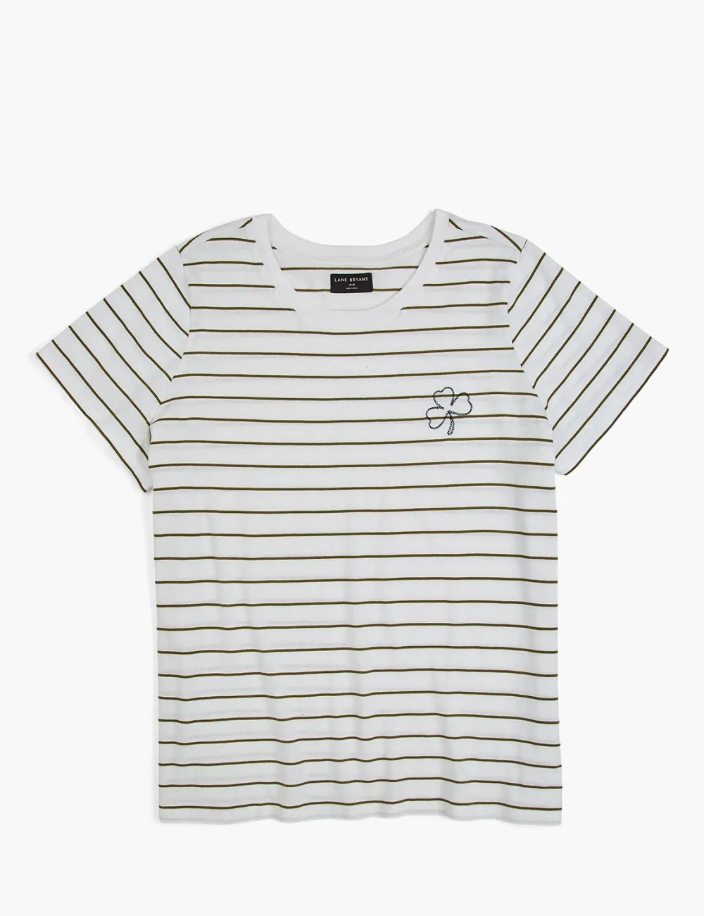 Modern Striped Clover Graphic Tee