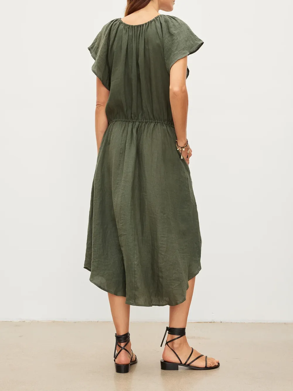 Pepper Linen V-Neck Dress