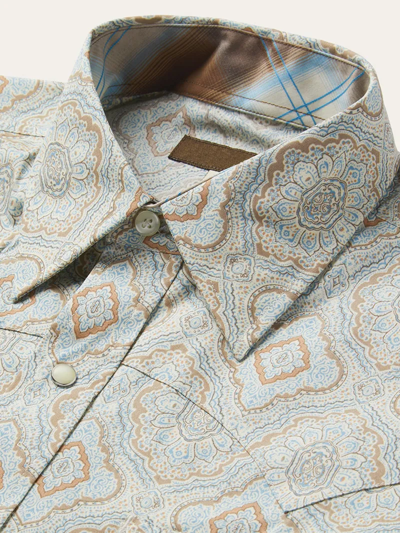 Men's Printed Western Shirt