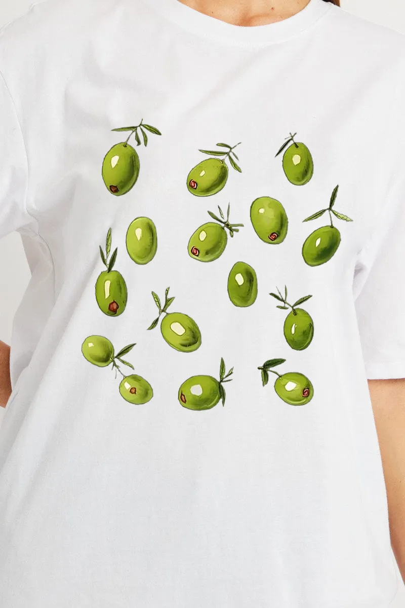 Women's Fruit Art Printed T-shirt