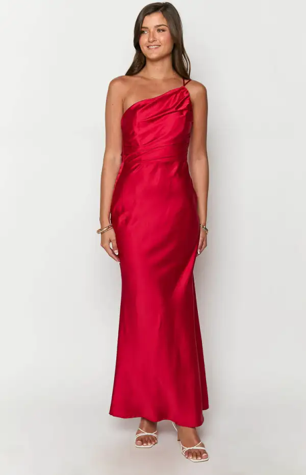 Tina Red Formal Maxi Dress