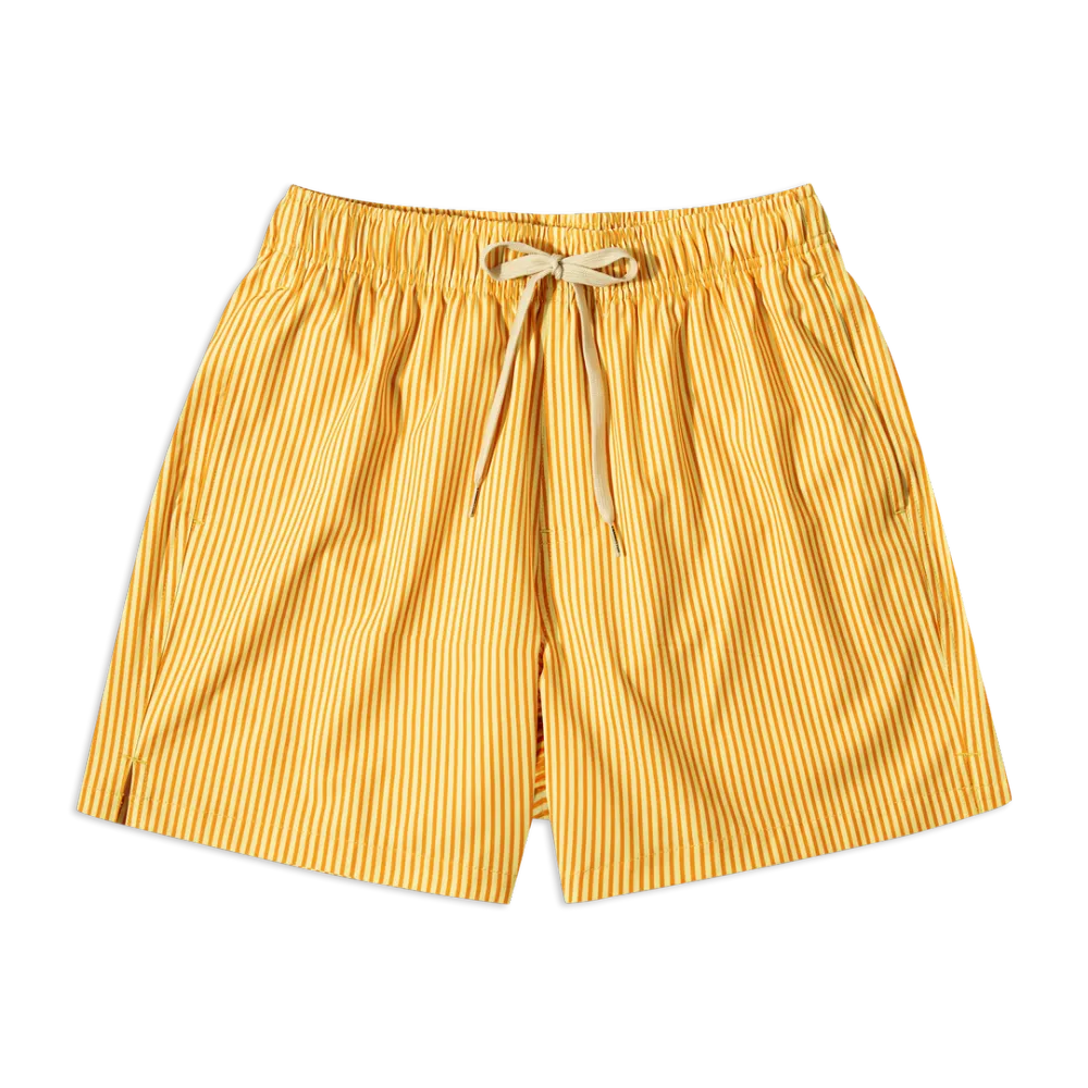 Boys Striped Swim-Yellow