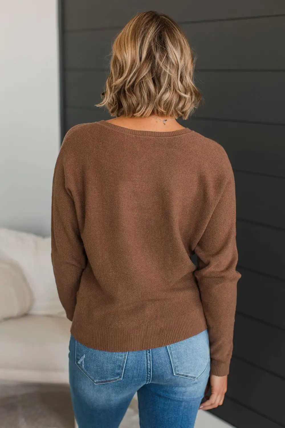 Immediate Yes Knit Sweater- Caramel