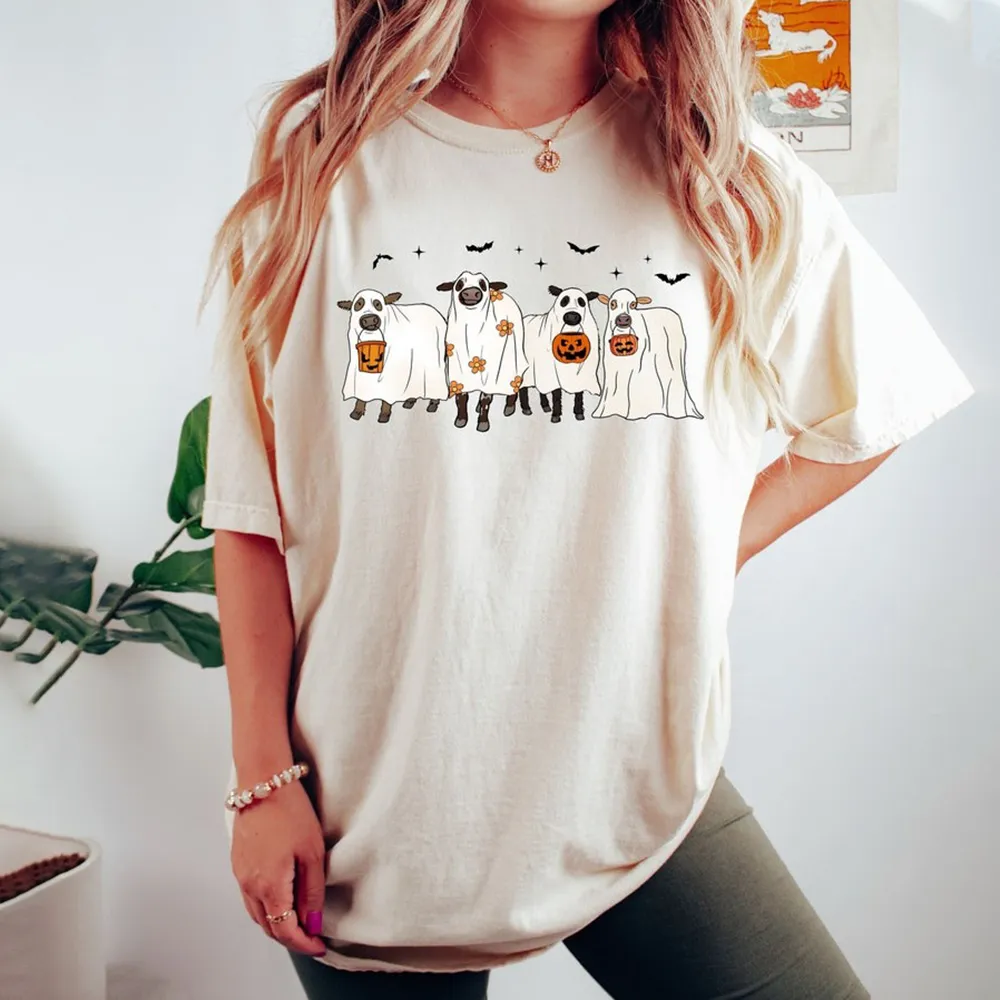 Funny Halloween Cow T-Shirt