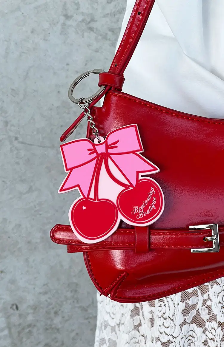 Beginning Boutique Cherry Bow Keyring