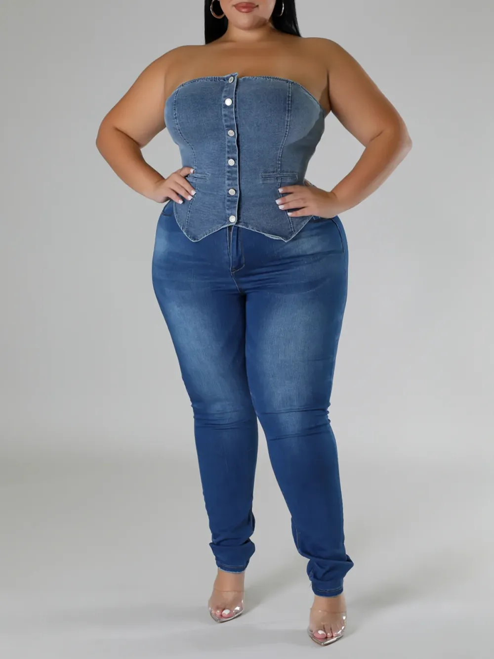 Casual Denim Top