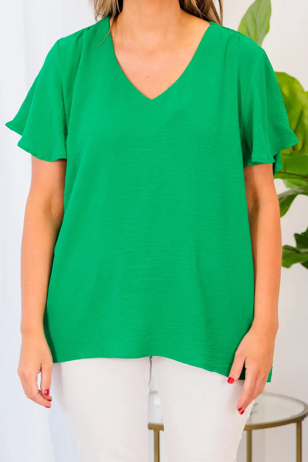 Capital Blouse, Kelly Green