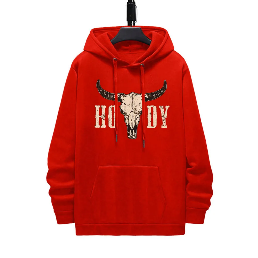 HODY PATTERN PRINTED HOODIE