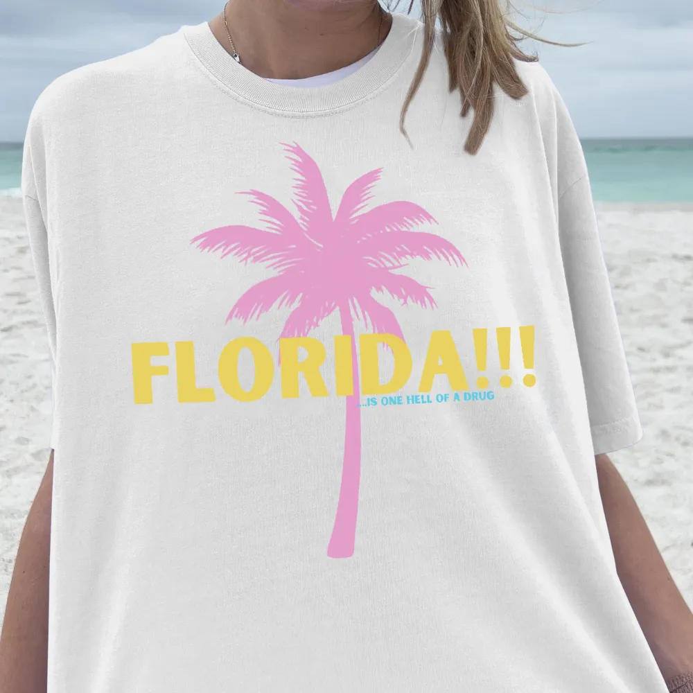 Women's Florida!!! Crew Neck Loose Tee