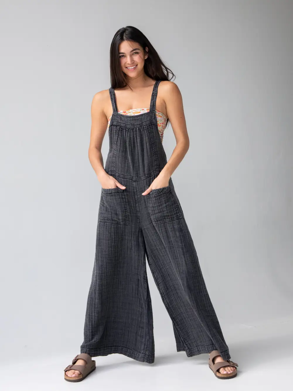 Dakota Tie Overall - Washed Black