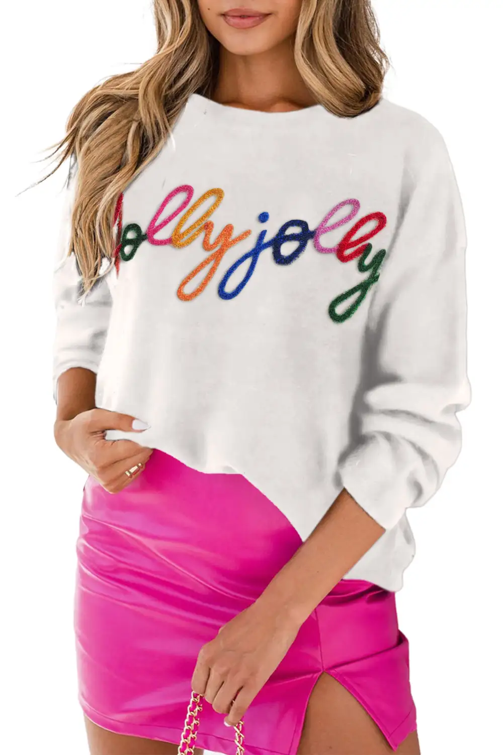 Holly Jolly Round Neck Casual Sweater