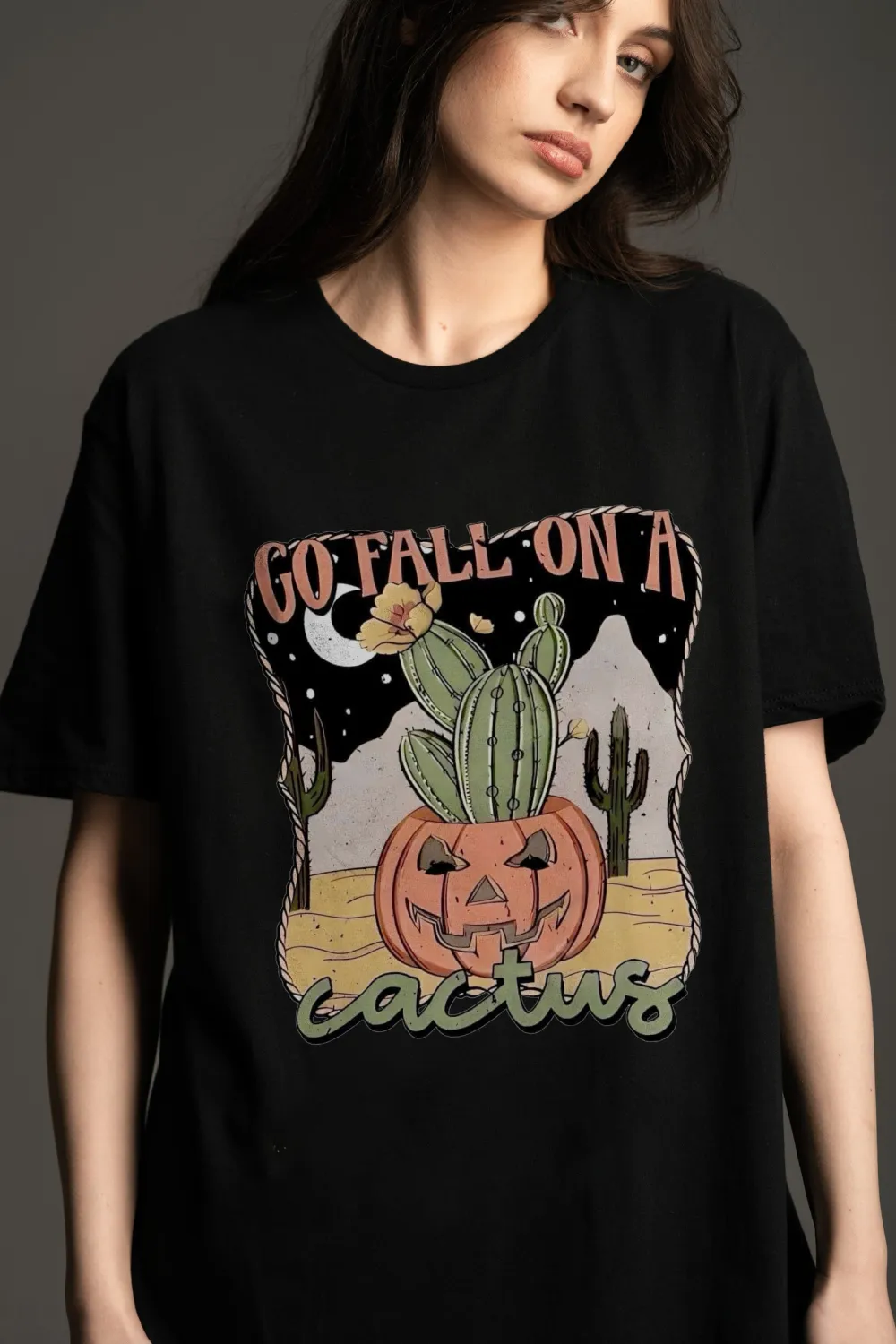 Women's Pumpkin Halloween Printed T-shirt