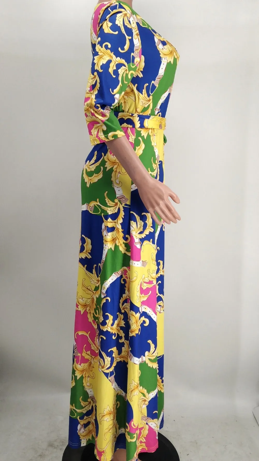 Women Summer Elegant Printed Maxi Dress