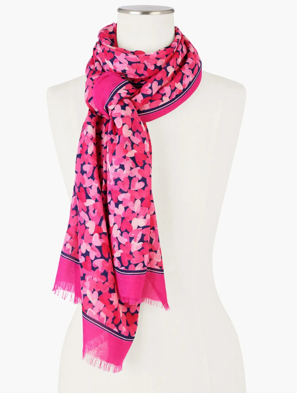 Blended Hearts Oblong Scarf