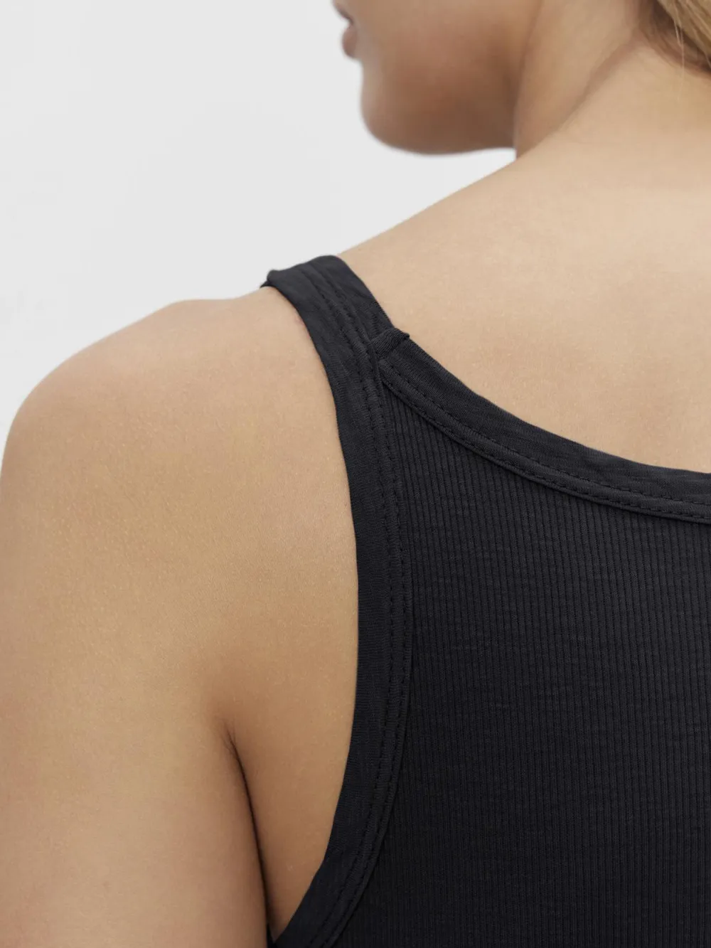 Aliza Ribbed Cotton Layering Tank