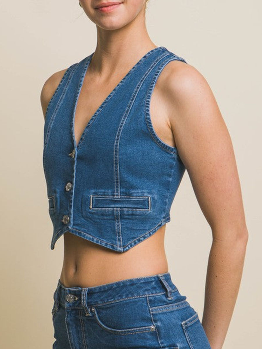 Casual Denim Vest