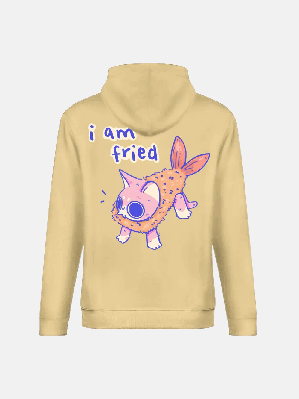 I AM FRIED PATTERN HOODIE