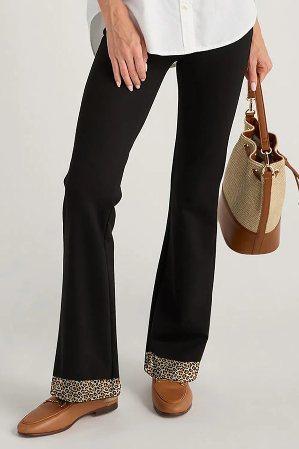 Do It All Flare Ponte Pants - black