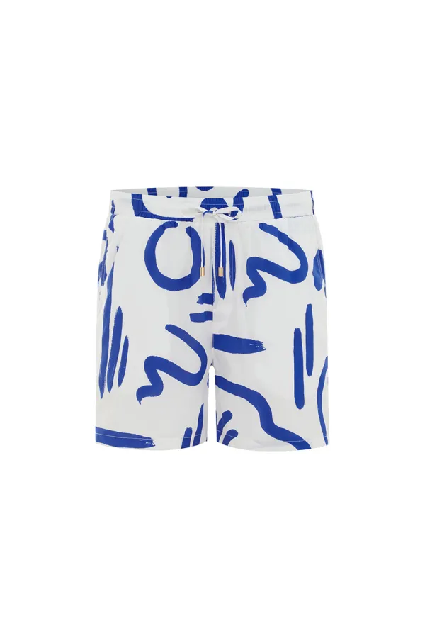 ART PRINT LOOSE MEN'S YOURK SHORT