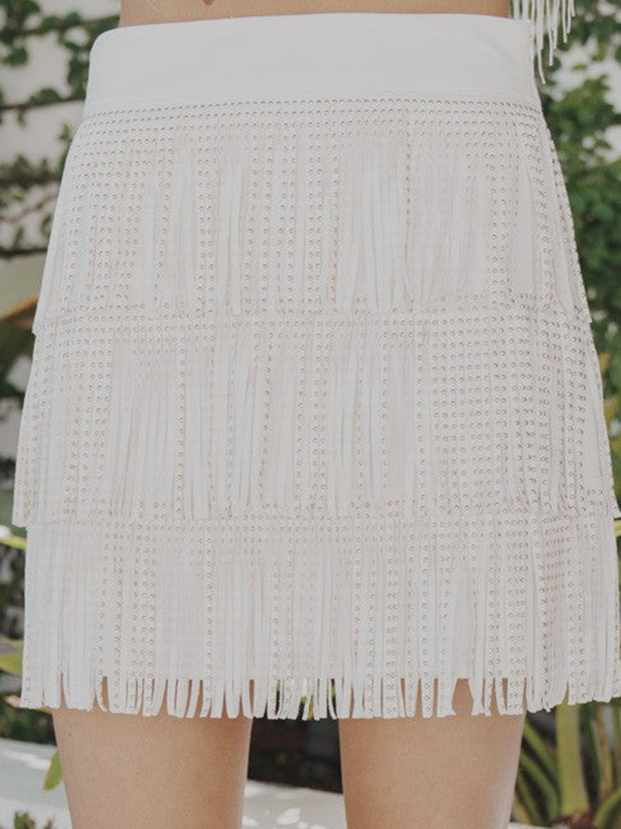 Women's Fringe Mini Skirts