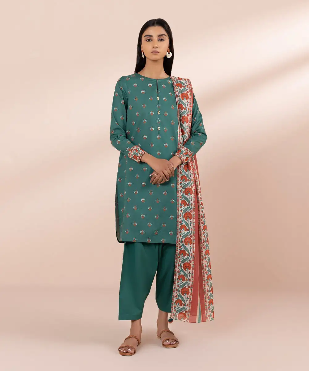 3 Piece - Printed Lawn Suit