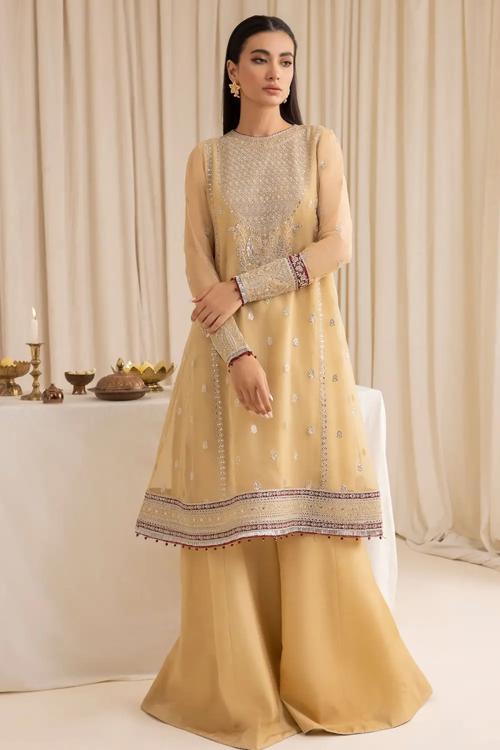 EMBROIDERED CHIFFON SETS