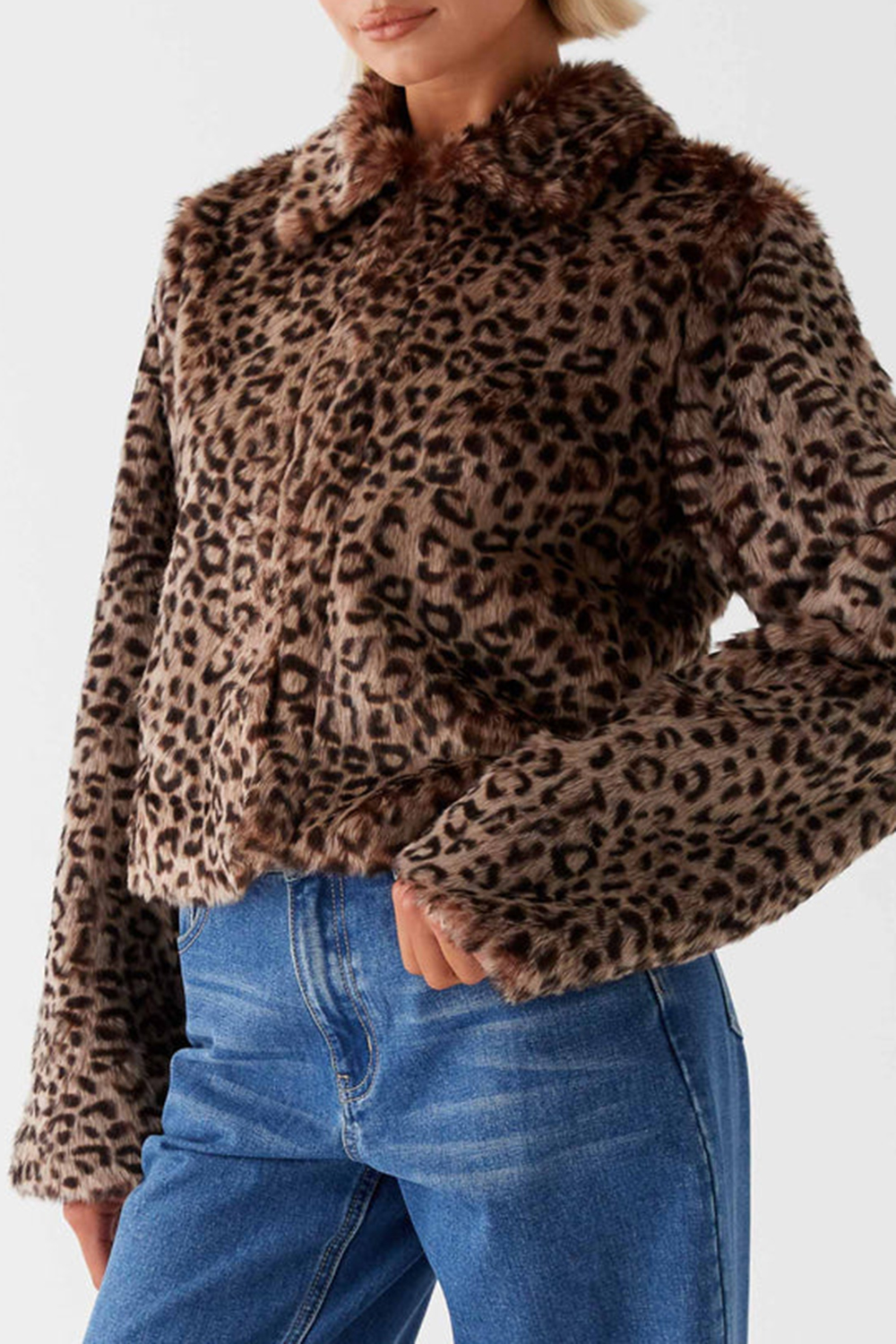 Raleigh Fur Jacket - Leopard