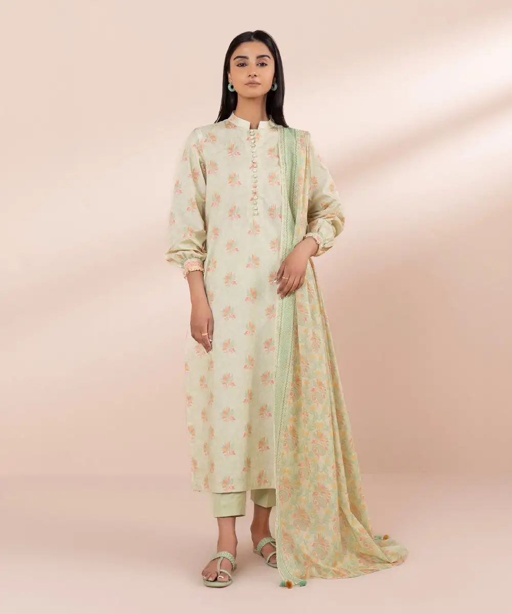 3 Piece - Printed Lawn Suit