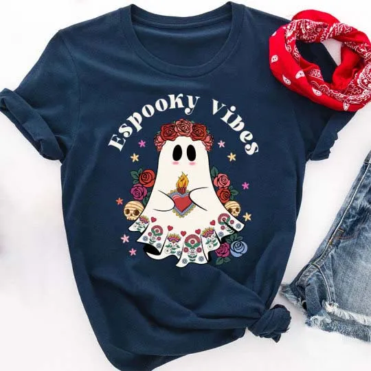 Espooky Vibes Spanish Teacher T-Shirt