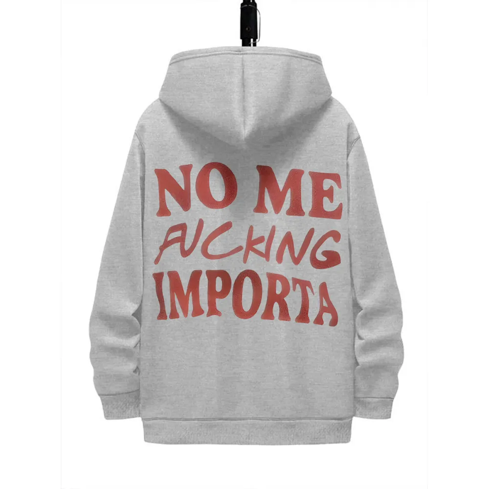 NO ME FUCKING IMPORTA DESIGNED PATTERN PRINTED HOODIE