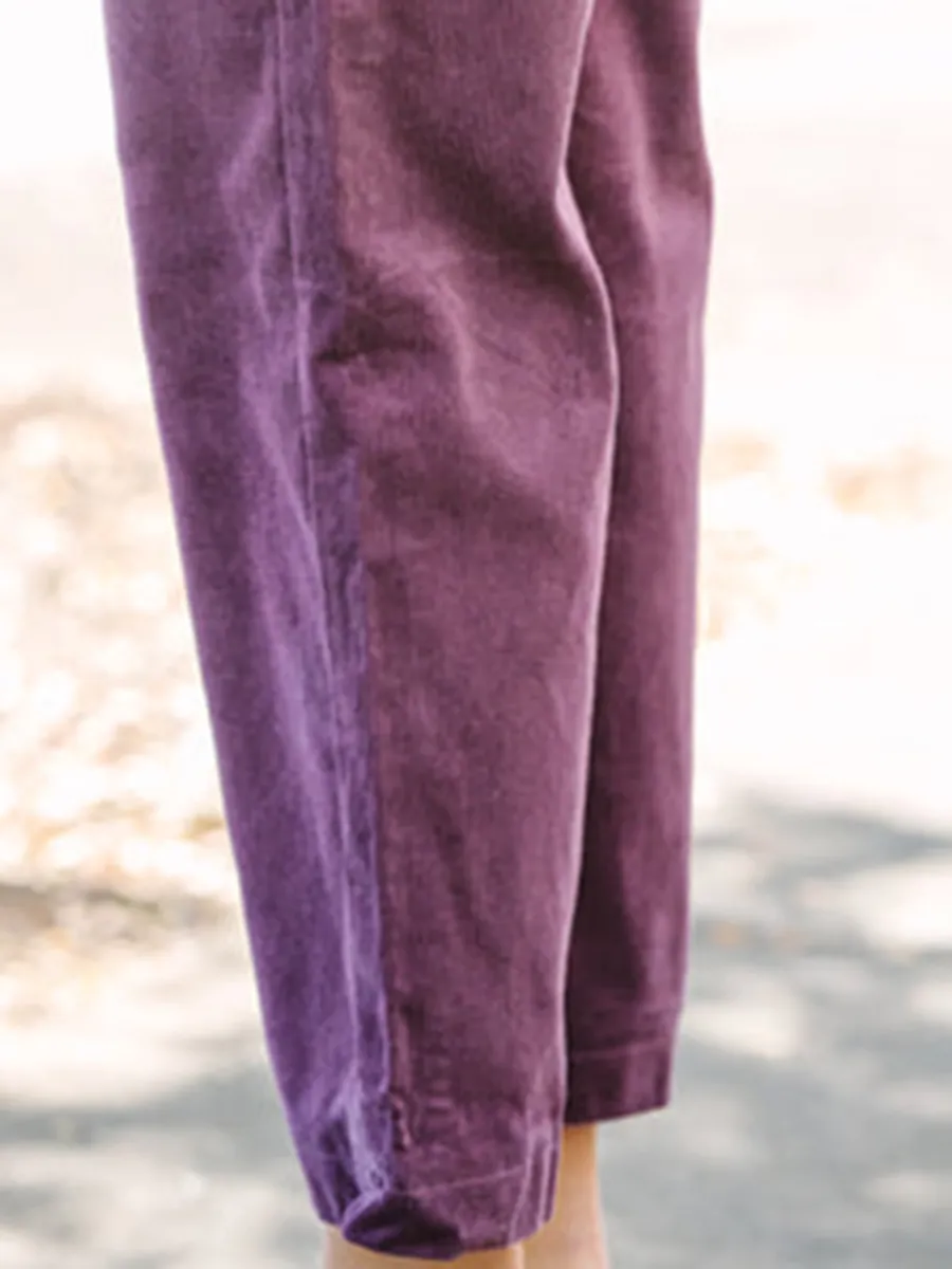 Purple Corduroy Pants