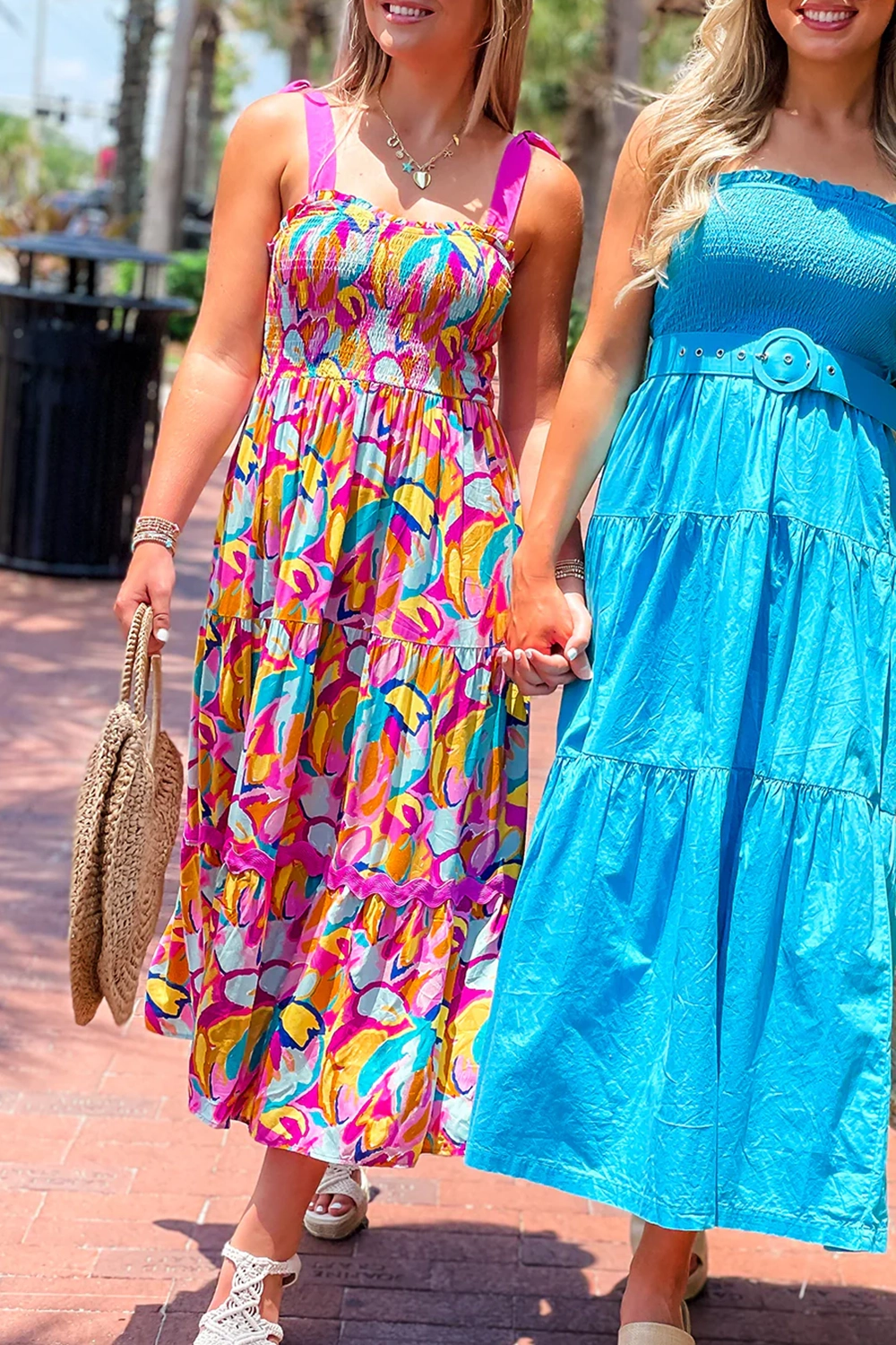 Colorful floral dress