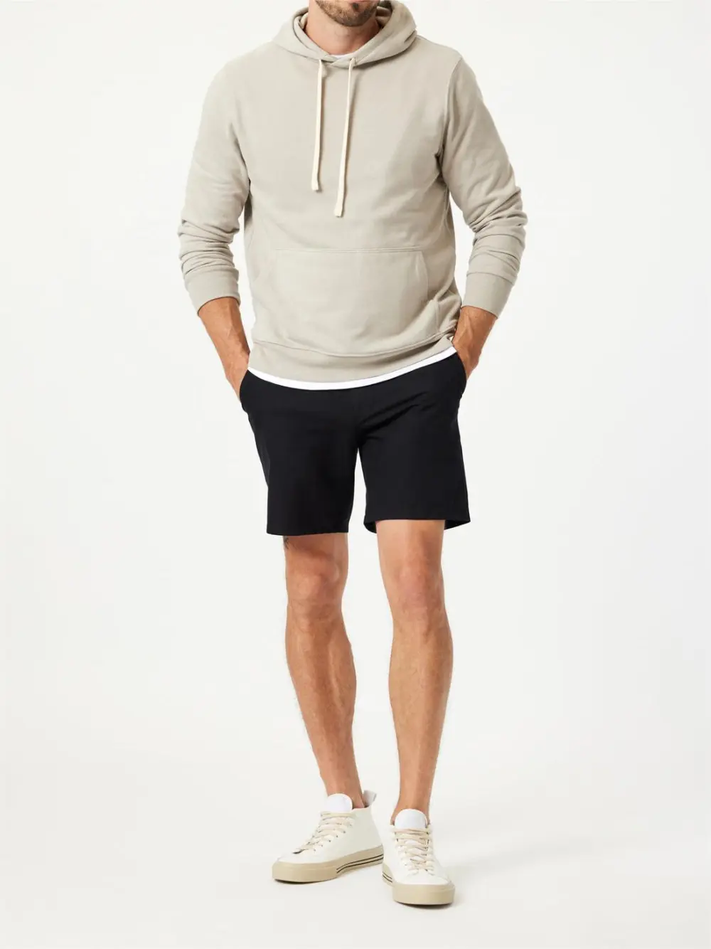 Drawstring Waist Inseam Shorts