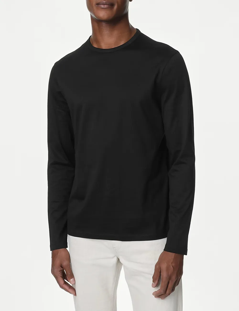 Pure Supima Cotton Long Sleeve T-Shirt