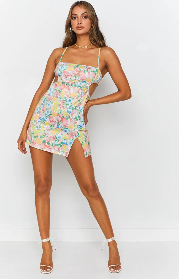 Jenna Cut Out Mini Dress Multi