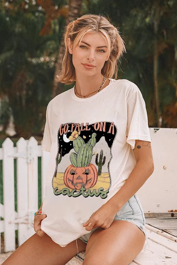 Women's Pumpkin Halloween Printed T-shirt