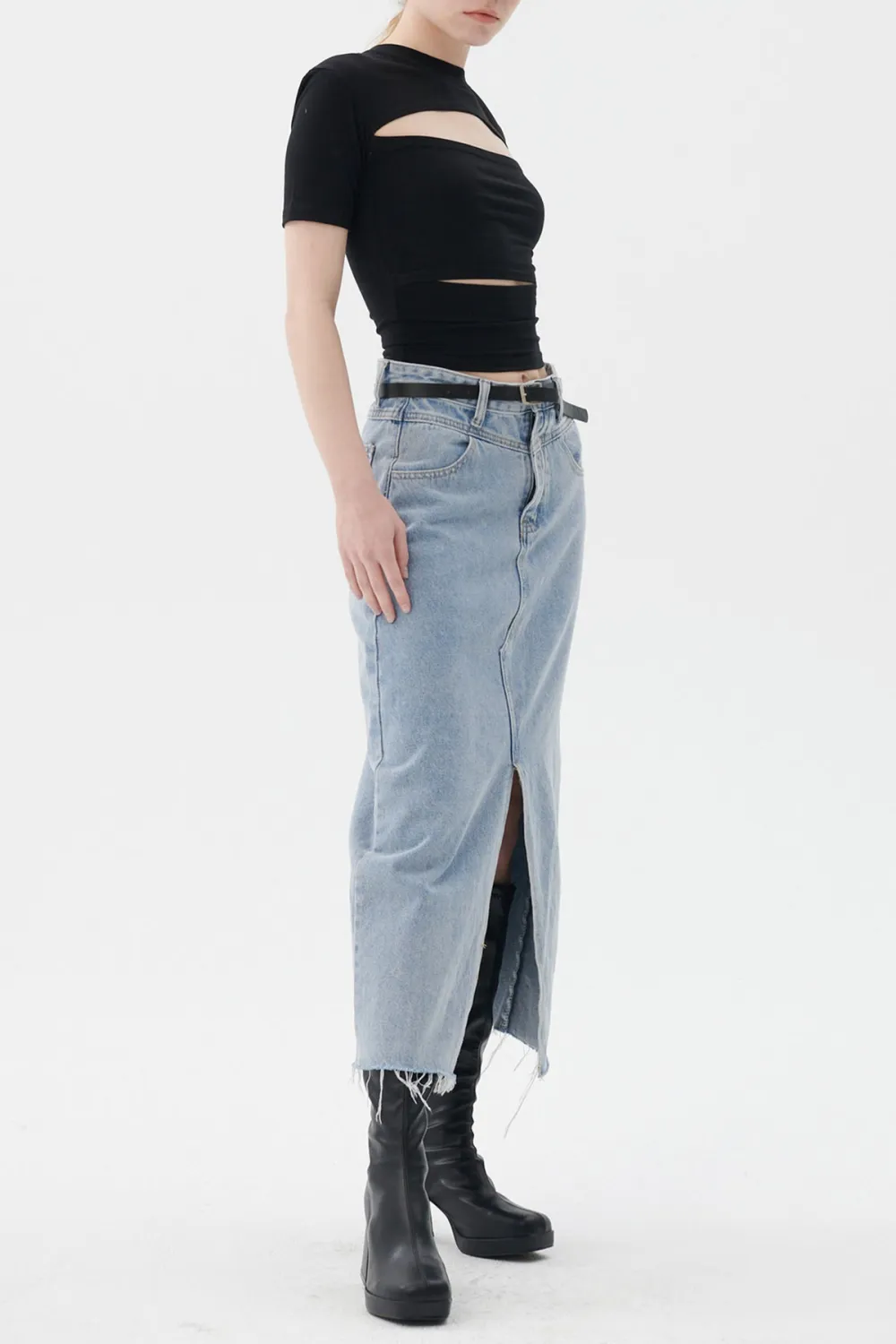 Peyton Denim Skirt