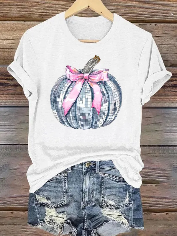 Disco Glass Pumpkin Tee