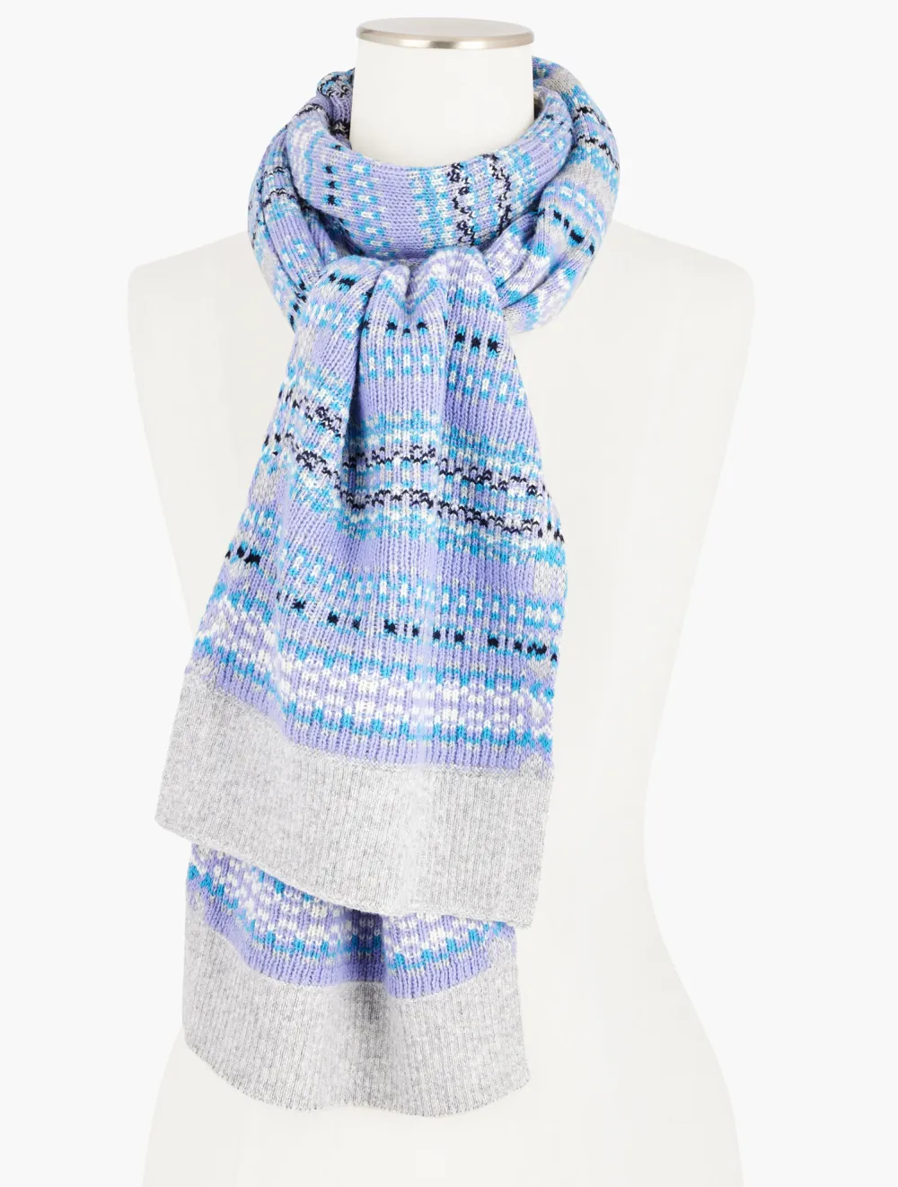 Geo Fair Isle Scarf