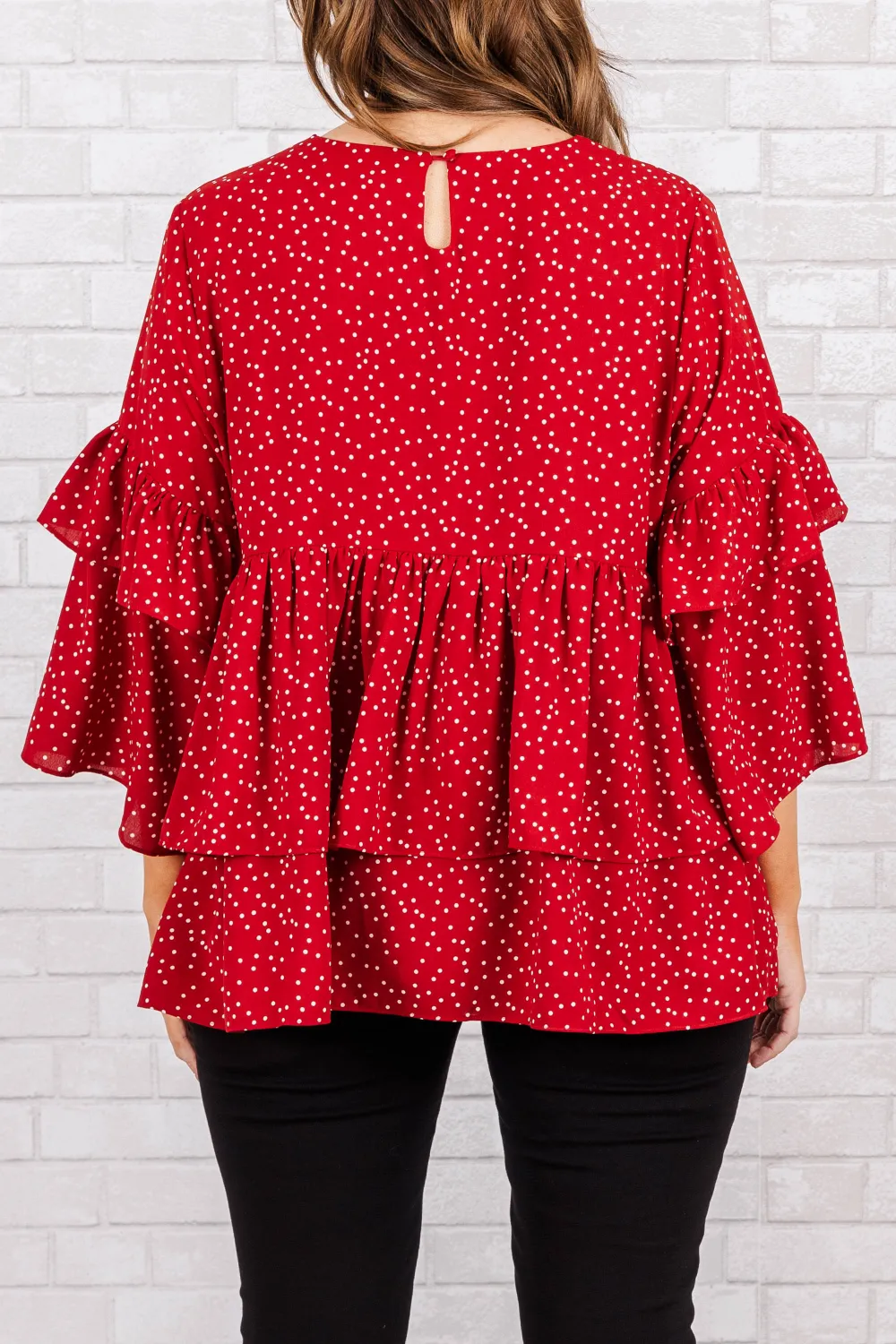 Wistfully Wonderful Top, Red