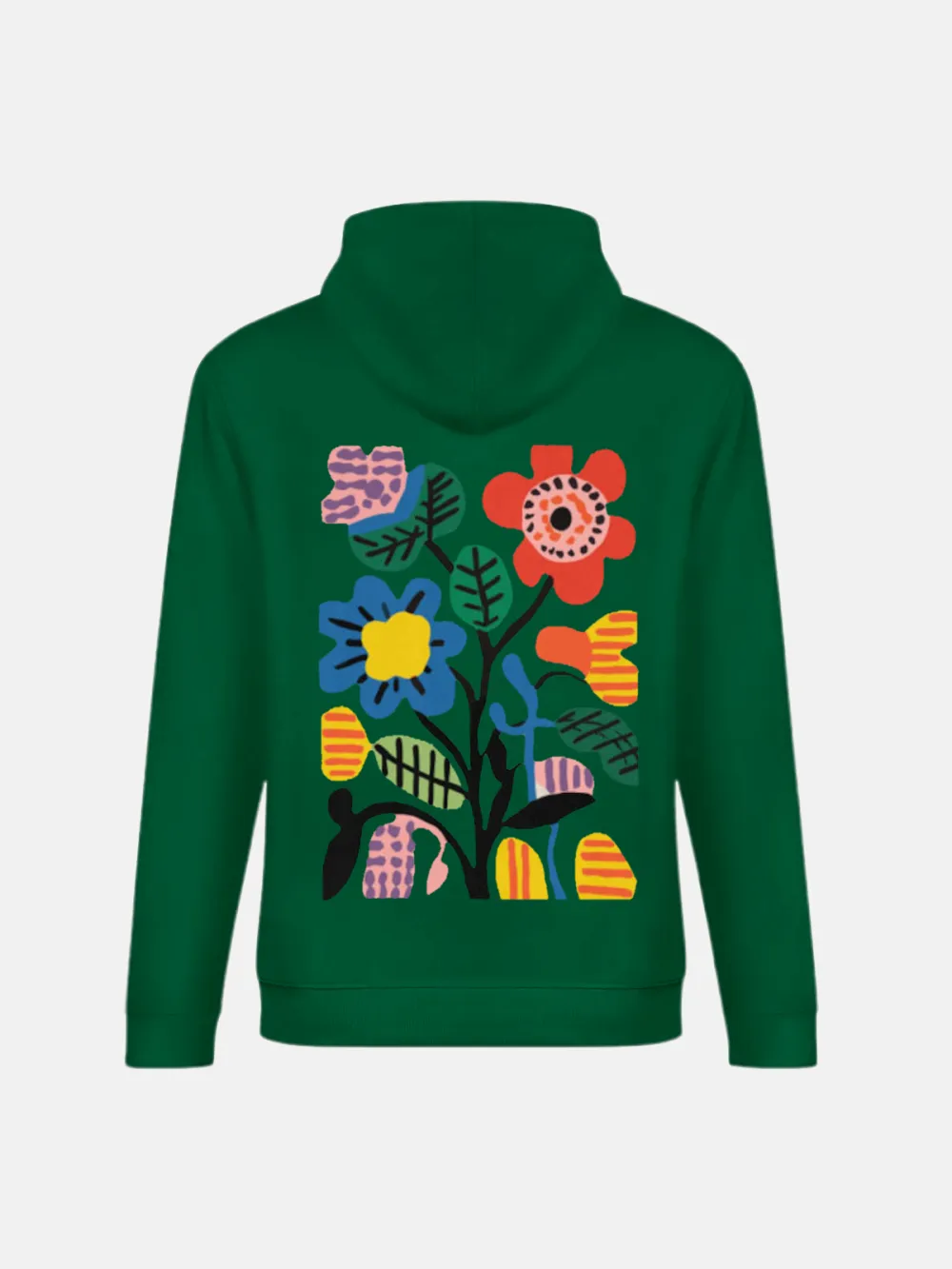 FLORAL PATTERN HOODIE