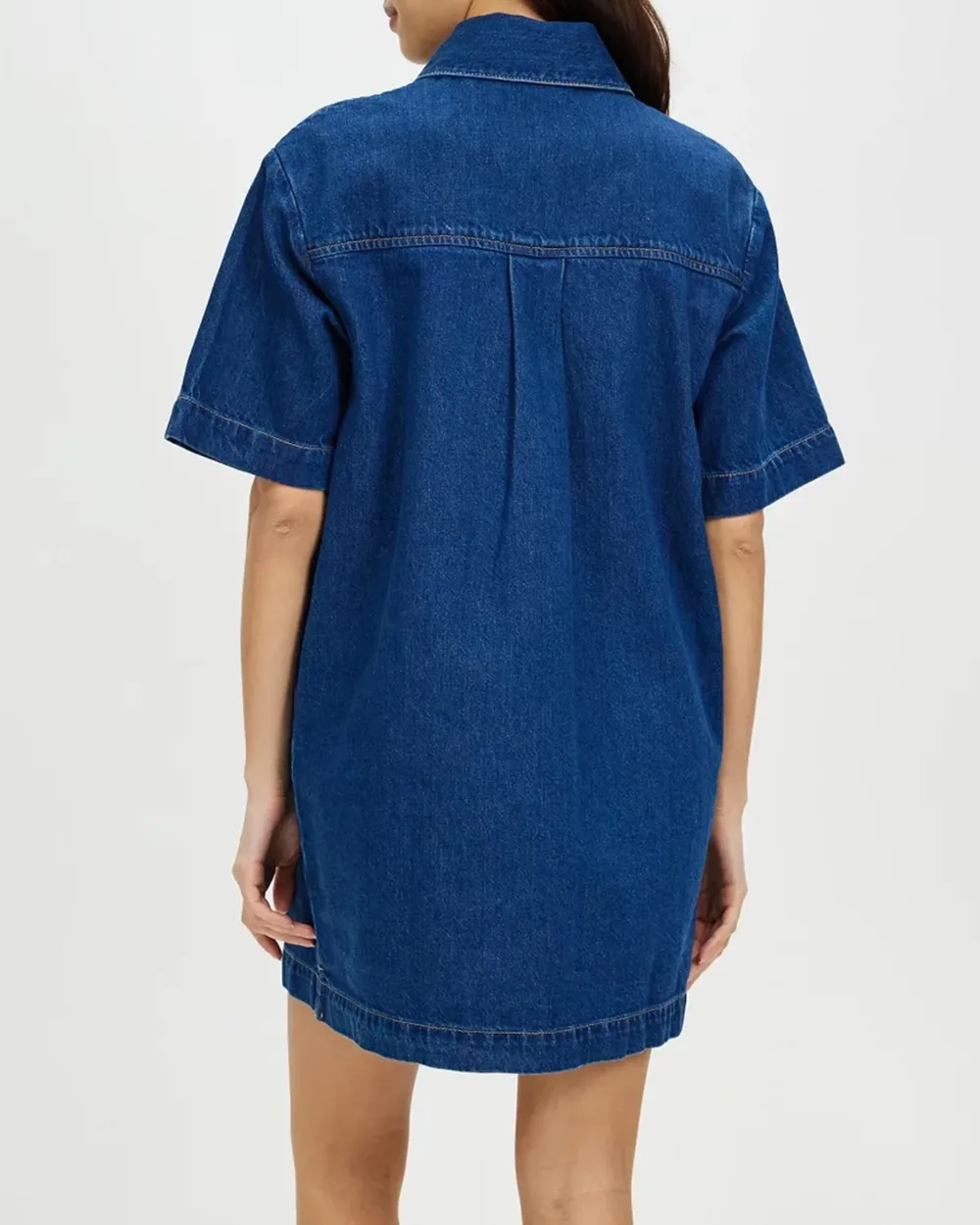 Denim Mini Shirt Dress