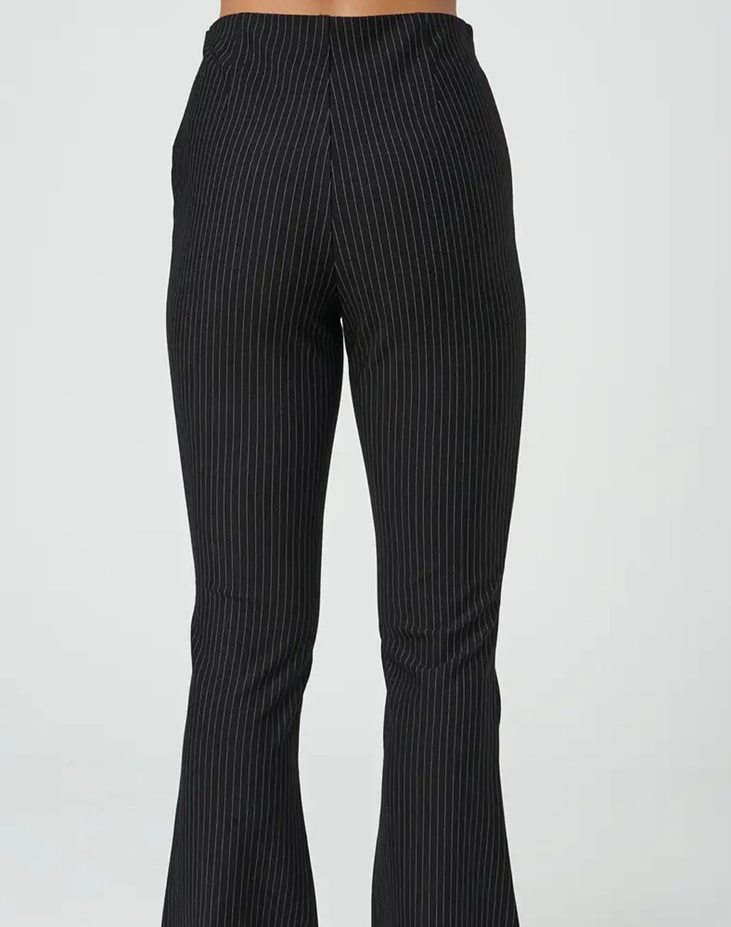 High Rise Pinstripe Ponte Pant