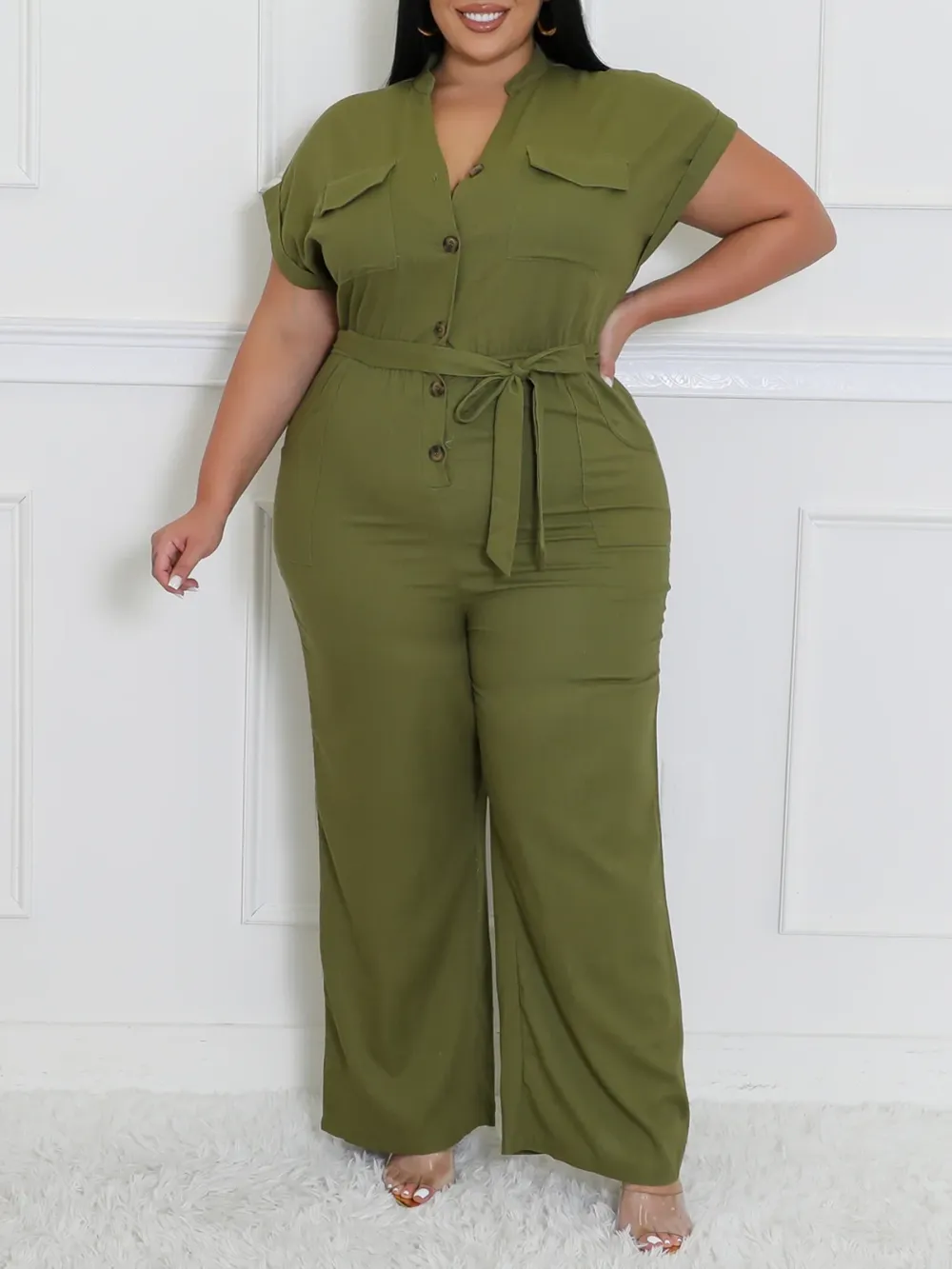 Plus Size Fashion Jumpsuit For Women