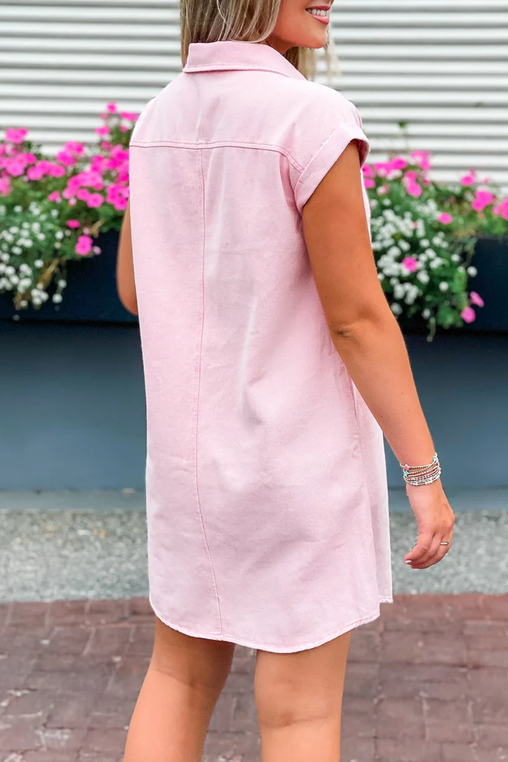 Pink short dress